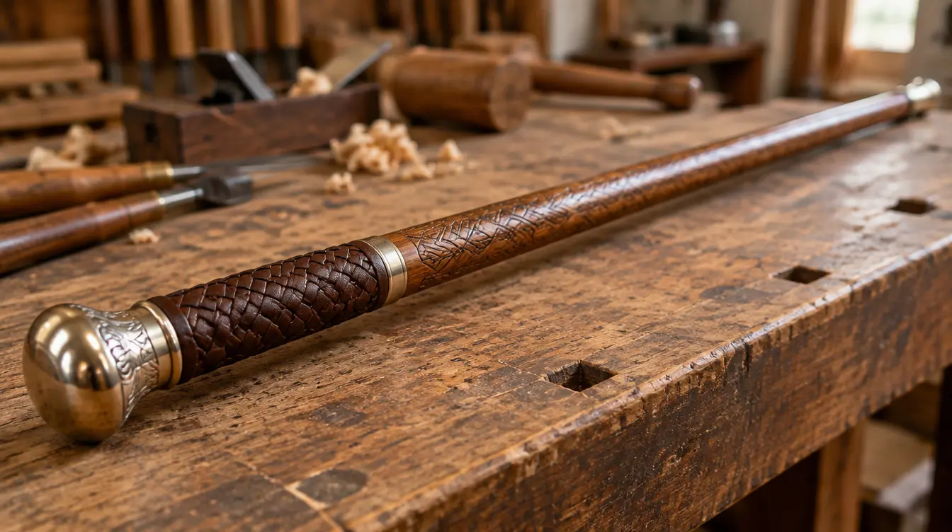Makila, bâton basque en bois de néflier gravé